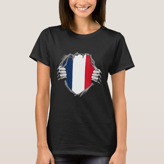 T-shirt Drapeau France (Devant)