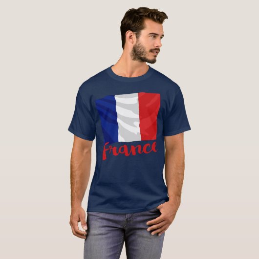 T-shirt Drapeau France (Devant entier)