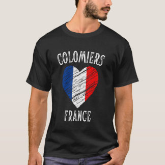 T-shirt Drapeau France Cœur Ville Colomiers