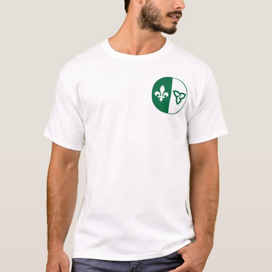 T-shirt Drapeau franco-ontarien (Devant)