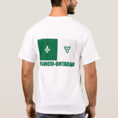 T-shirt Drapeau franco-ontarien (Dos)
