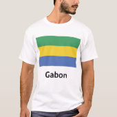 T-shirt Drapeau Gabon (Devant)