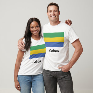 T-shirt Drapeau Gabon