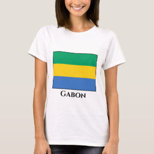 T-shirt Drapeau Gabon