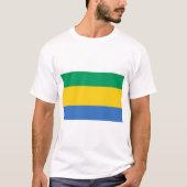 T-shirt Drapeau Gabon (Devant)