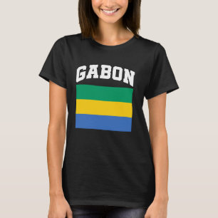 T-shirt Drapeau Gabon Fierté Culture Héritage Gabonais Dia
