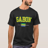 T-shirt Drapeau Gabon Vibrant (Devant)