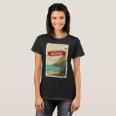 T-shirt Drapeau gabonais en forme de poisson – Conception (Devant entier)
