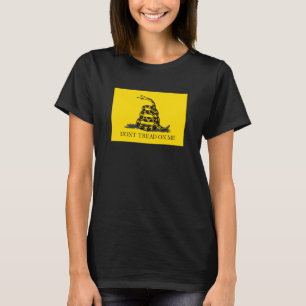T-shirt Drapeau Gadsden jaune classique Ne marchez pas sur
