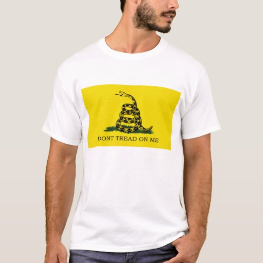 T-shirt Drapeau Gadsden - Ne Pas Tourner Sur Moi - T Chemi (Devant)