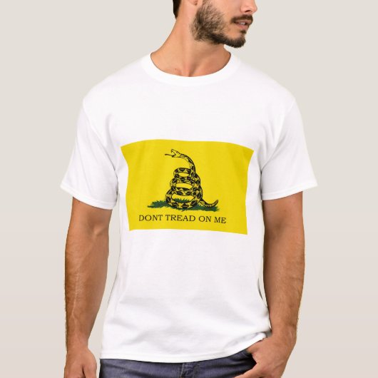 T-shirt Drapeau Gadsden - Ne Pas Tourner Sur Moi - T Chemi (Devant)