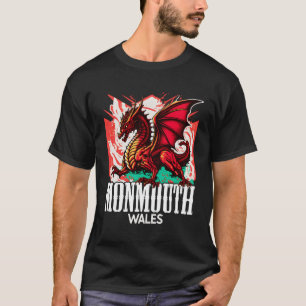 T-shirt Drapeau gallois de Monmouth Wales Y Ddraig Goch Dr