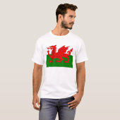 T-shirt Drapeau gallois dragon rouge gallois (Devant entier)