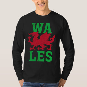 T-shirt Drapeau gallois du pays d'origine de la fierté gal