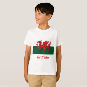 T-shirt Drapeau gallois Griffiths (Devant entier)