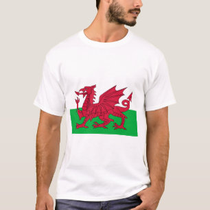 T-shirt Drapeau gallois (Pays de Galles) (Dragon gallois)