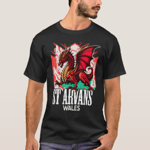 T-shirt Drapeau gallois Y Ddraig Goch Dragon