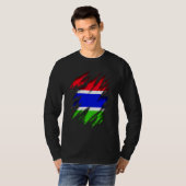 T-shirt Drapeau Gambie (Devant entier)