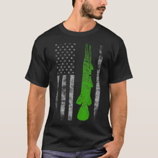 T-shirt Drapeau Gar Alligator - Pêche Gar Alligator