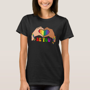 T-shirt Drapeau gay LGBT Rainbow Heart Unity Pride Mois 20