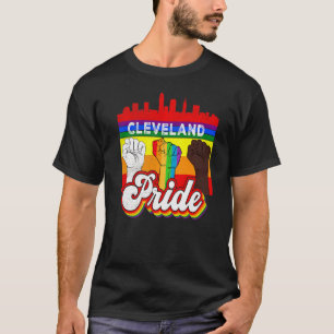 T-shirt Drapeau Gay pride arc-en-ciel Cleveland Pride Lgbt