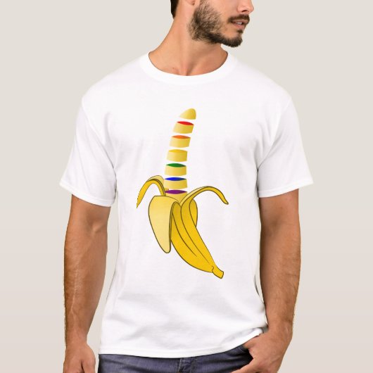 T-shirt Drapeau Gay pride banane (Devant)