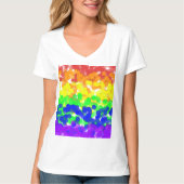 T-shirt Drapeau gay pride Bokeh (Devant)