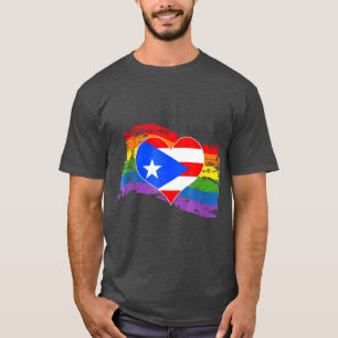 T-shirt Drapeau Gay pride de Porto Rico LGBT