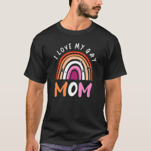 T-shirt Drapeau gay pride Drapeau arc-en-ciel J'aime ma mè