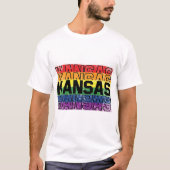 T-shirt Drapeau Gay pride du Kansas (Devant)