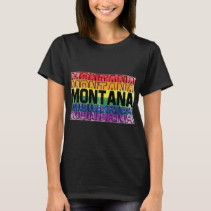 T-shirt Drapeau Gay pride du Montana