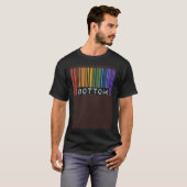 T-shirt Drapeau Gay pride inférieur Code barre LGBTQ Mois  (Devant entier)