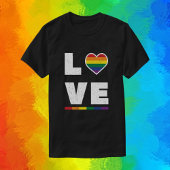 T-shirt Drapeau Gay pride LGBTQ Distressed Grunge Love