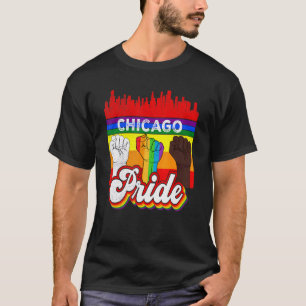 T-shirt Drapeau Gay pride Rainbow de Chicago Pride Lgbt