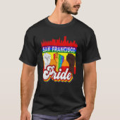 T-shirt Drapeau Gay pride Rainbow de San Francisco Pride L (Devant)