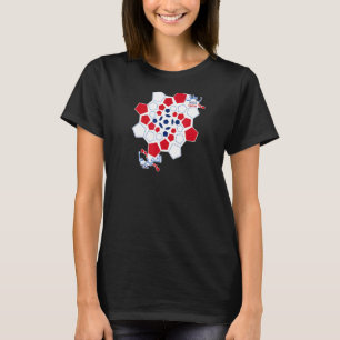 T-shirt Drapeau géométrique du soccer américain World Socc