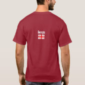 T-shirt Drapeau géorgien, Drapeau géorgien (Dos)