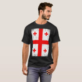 T-shirt Drapeau géorgien Géorgie (Devant entier)
