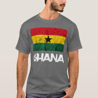 Drapeau Ghanéen Vintage Ghana Afrique Racines Ghan