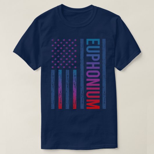 T-shirt Drapeau glacé Euphonium Euphoniums (Design devant)