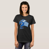 T-shirt Drapeau grec épopé fier de la Grèce (Devant entier)