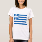 T-shirt Drapeau grec (Grèce) (Devant)