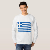 T-shirt Drapeau grec (Grèce) (Devant entier)