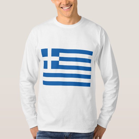 T-shirt Drapeau grec (Grèce) (Devant)