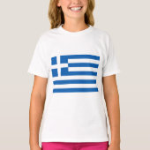 T-shirt Drapeau grec (Grèce) (Devant)