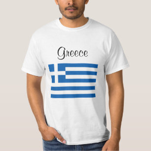 T-shirt Drapeau grec Nom personnalisé Grèce