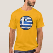 T-shirt Drapeau grec souriant (Devant)