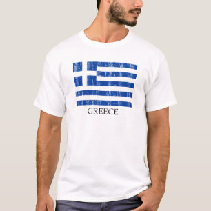T-shirt Drapeau grec vintage