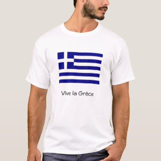 T-shirt Drapeau grèce