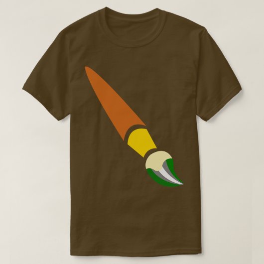 T-shirt Drapeau Greyromantic Paintbrush Pride (Design devant)